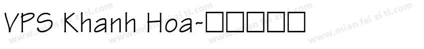 VPS Khanh Hoa字体转换